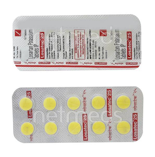Losatec 25mg Tablet 10'S