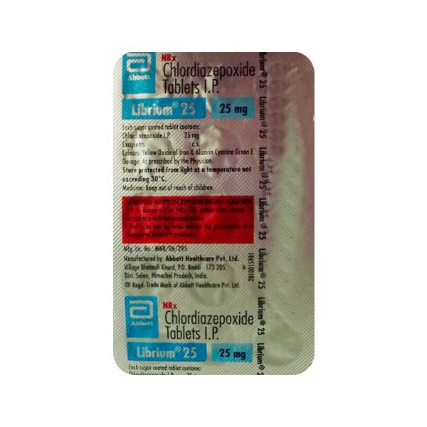 Librium 25mg Tablet 15'S