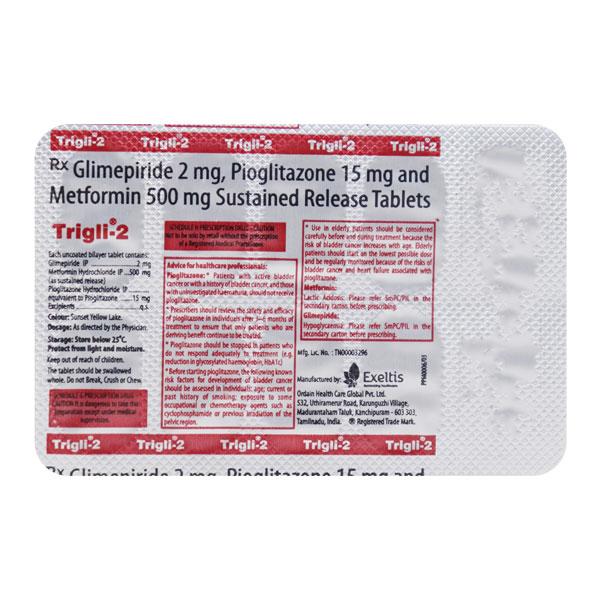 Trigli 2mg Tablet 10'S