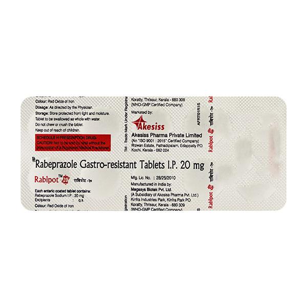 Rabipot 20mg Tablet 10'S