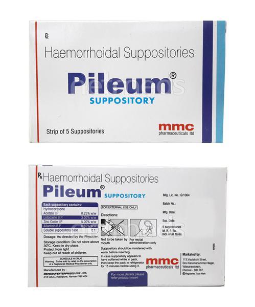 Pileum Suppository 5'S