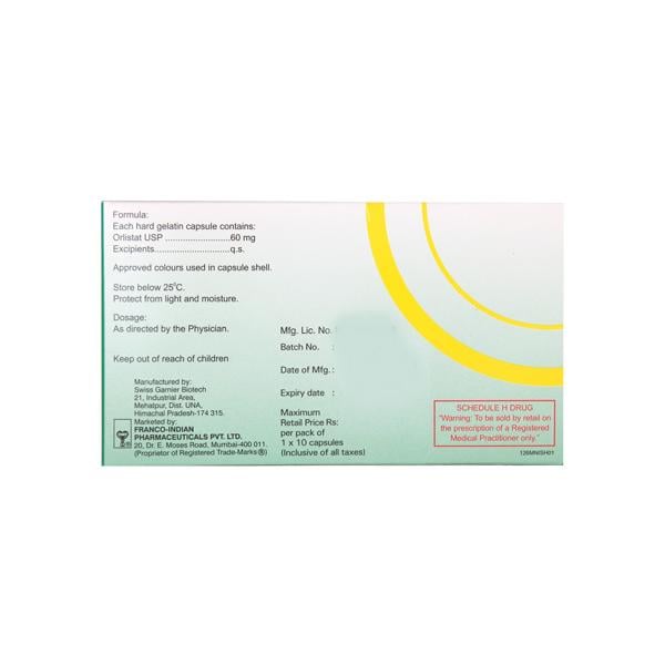 Lipophage 60mg Capsule 10'S