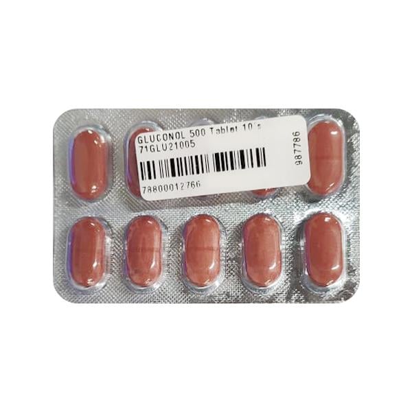 GLUCONOL 500 Tablet 10's