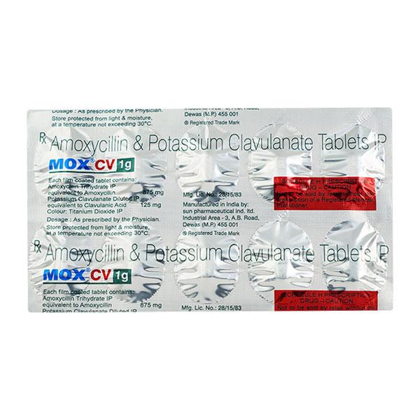 MOX CV 1gm Tablet 10'S