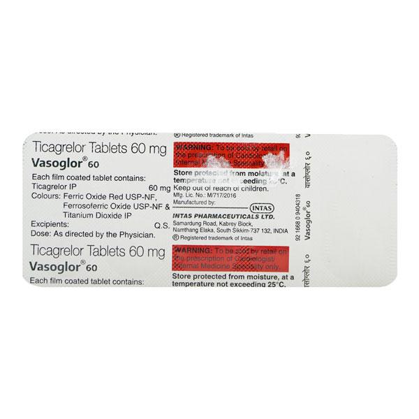 VASOGLOR 60 Tablet 10's