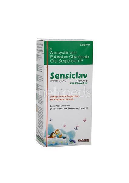 Sensiclav 156.25mg Dry Syrup 30ml