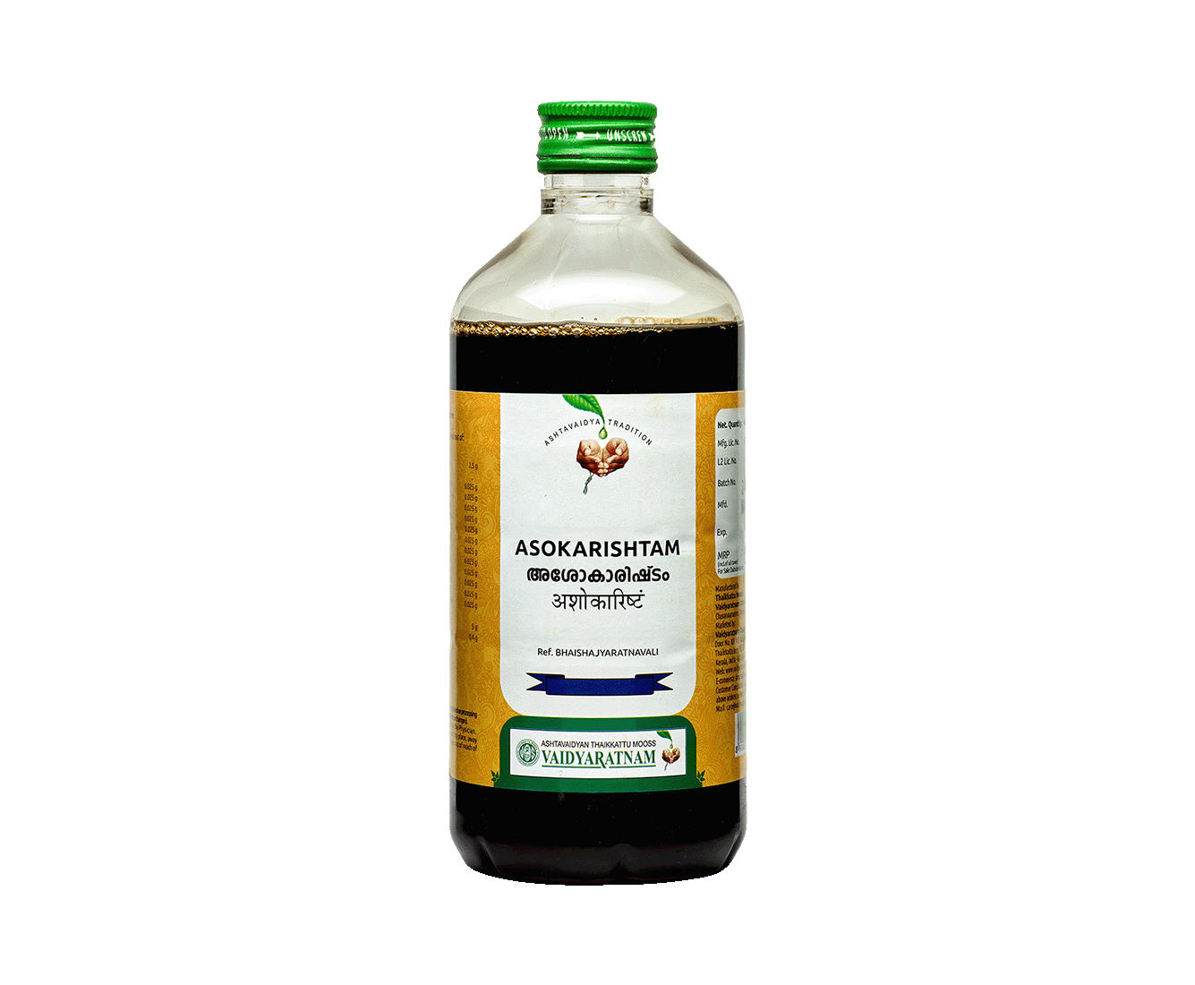 Asokarishtam 450 ml - Vaidyaratnam Ayurveda