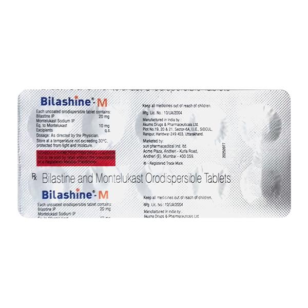 BILASHINE M Orodispersible Tablet 10's