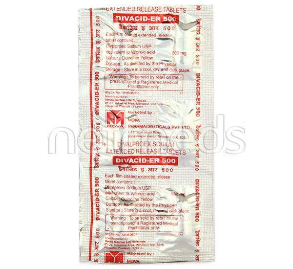Divacid ER 500mg Tablet 6'S