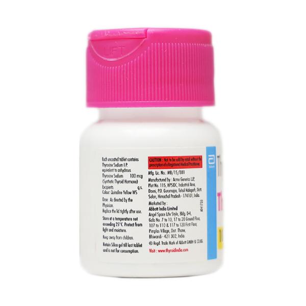 Thyronorm 100mcg Tablet 120'S