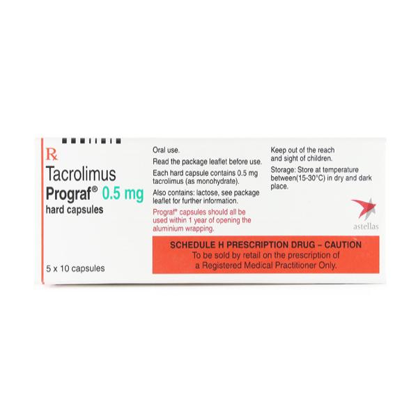 PROGRAF 0.5mg Hard Capsule 10's