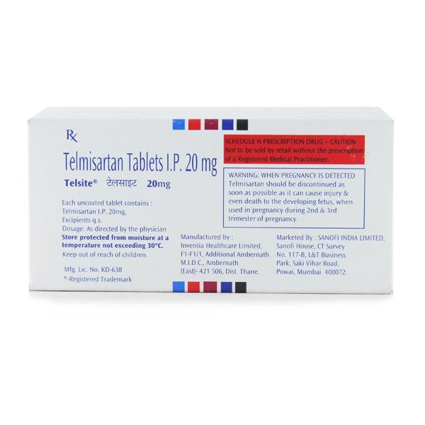 Telsite 20mg Tablet 15'S