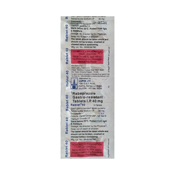 Rablet 40mg Tablet 10'S