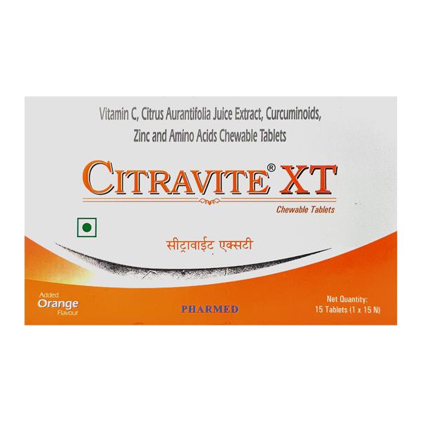 Citravite XT Orange Flavour Chewable Tablet 15'S
