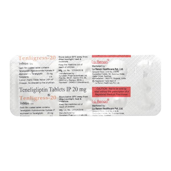 Tenligress 20mg Tablet 10'S