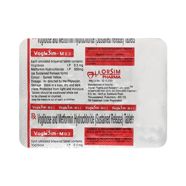 VOGLESIM M 0.3mg Tablet 10's
