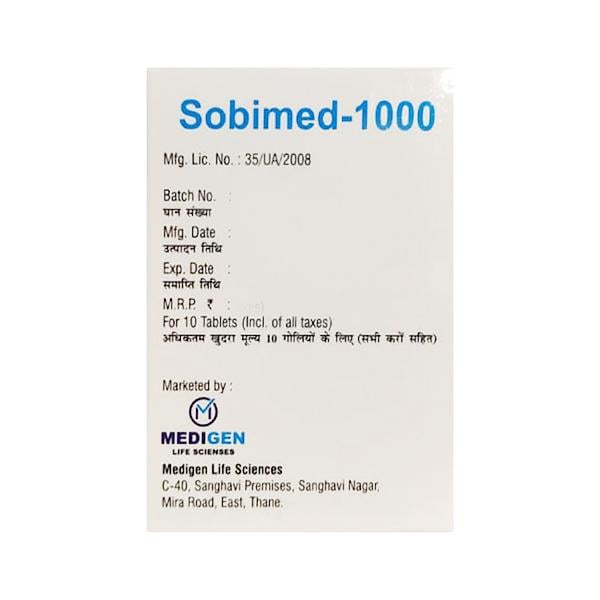 SOBIMED 1000 Tablet 10's