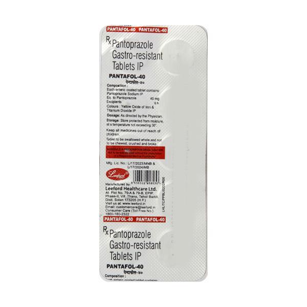 Pantafol 40mg Tablet 10'S