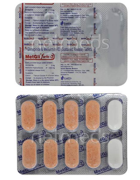 Metgli Forte 2mg Tablet 10'S