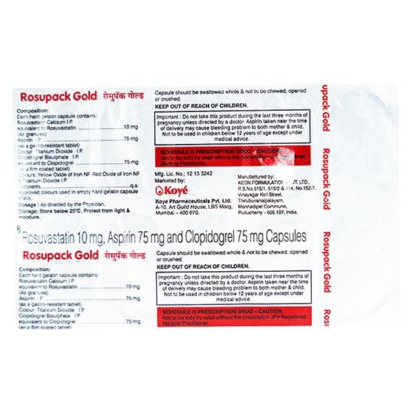 Rosupack Gold Capsule 10'S