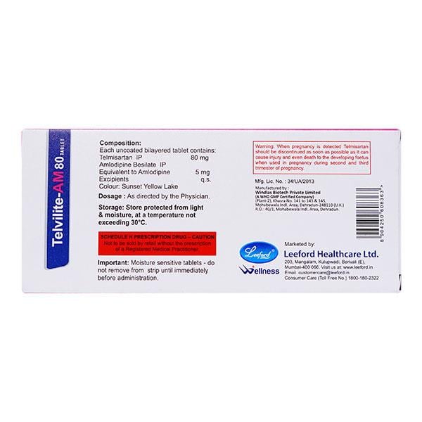 Telvilite AM 5/80mg Tablet 10'S