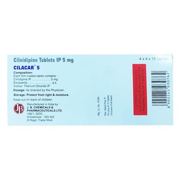 CILACAR 5 Tablet 15's