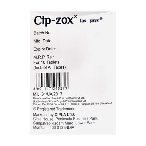 CIP ZOX Tablet 10's
