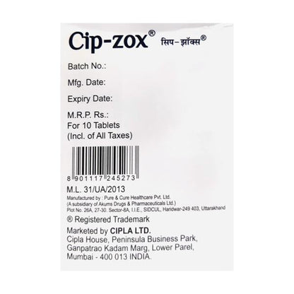 CIP ZOX Tablet 10's