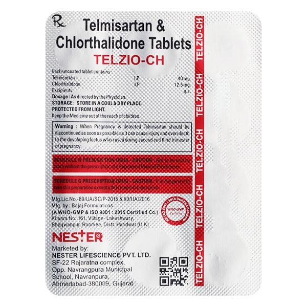 TELZIO CH 40/12.5 Tablet 10's