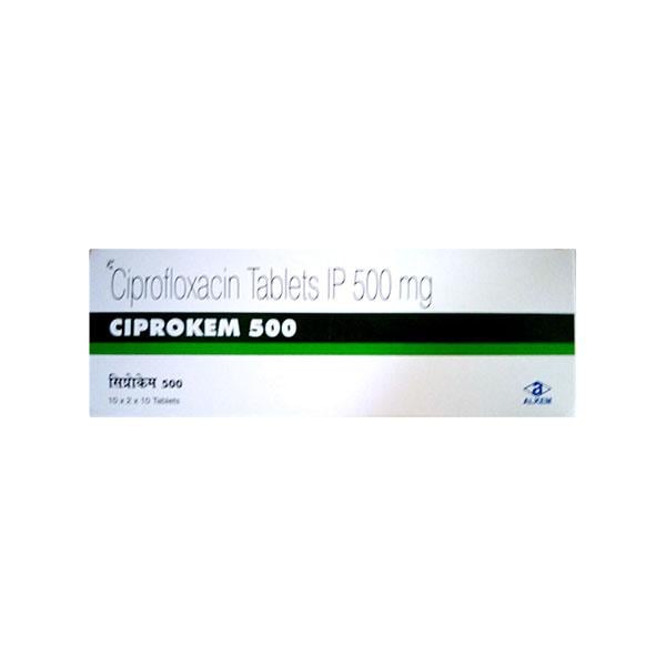 CIPROKEM 500 Tablet 10's