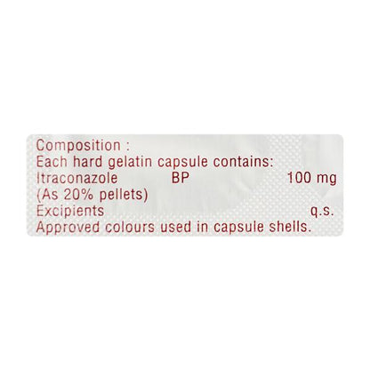 Itralent 100mg Capsule 10'S