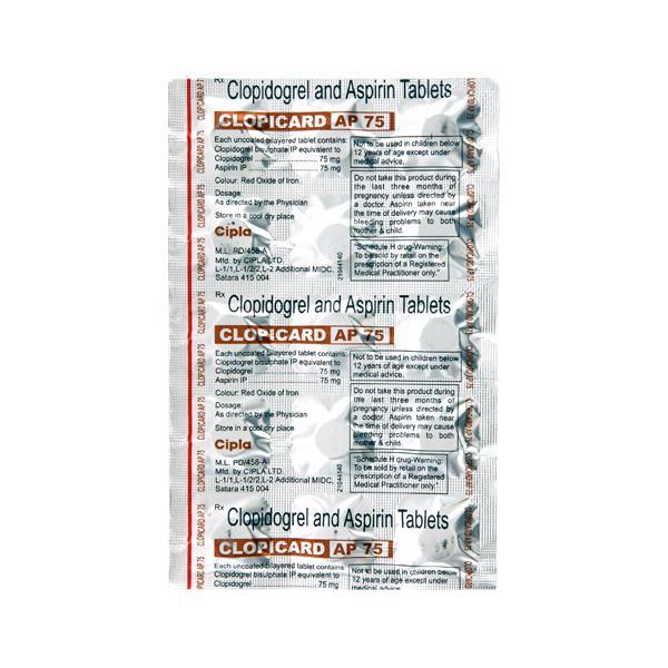 Clopicard AP 75mg Tablet 15'S