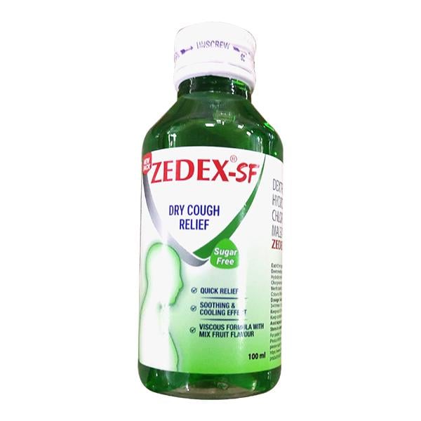 Zedex SF Sugar Free Cough Syrup 100ml