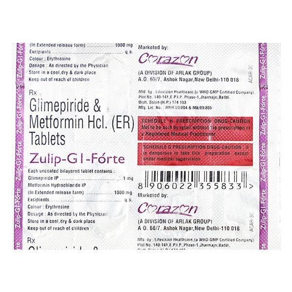 ZULIP G1 FORTE Tablet 10's