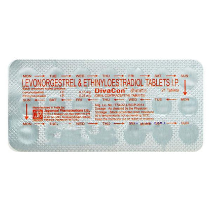 Divacon 0.03/0.15mg Tablet 21'S