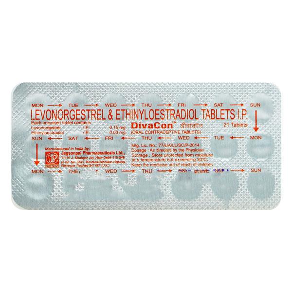 Divacon 0.03/0.15mg Tablet 21'S