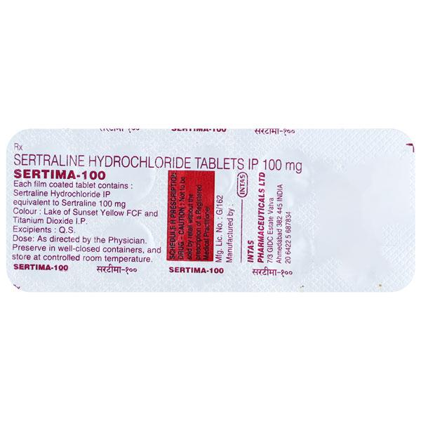 Sertima 100mg Tablet 10'S