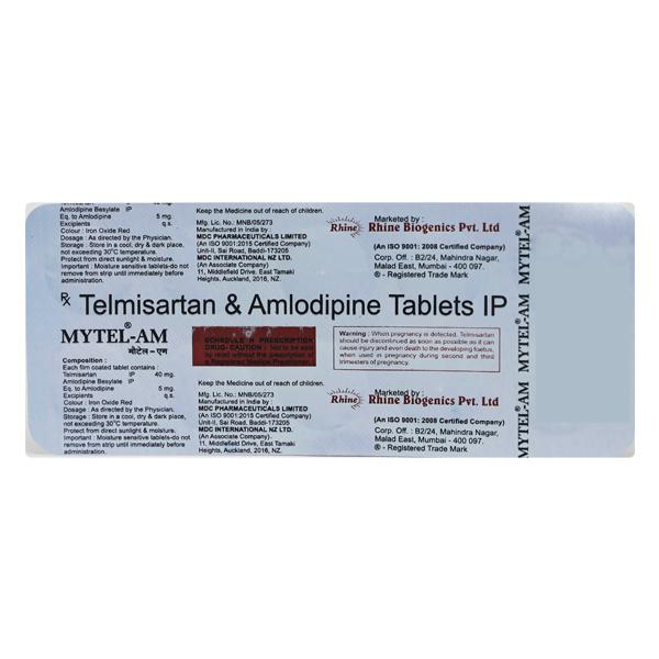 MYTEL AM 40mg Tablet 10's