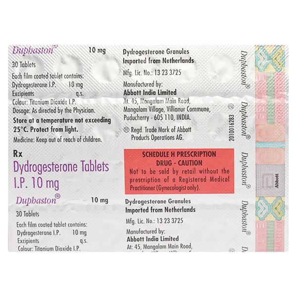 DUPHASTON 10mg Tablet 30's