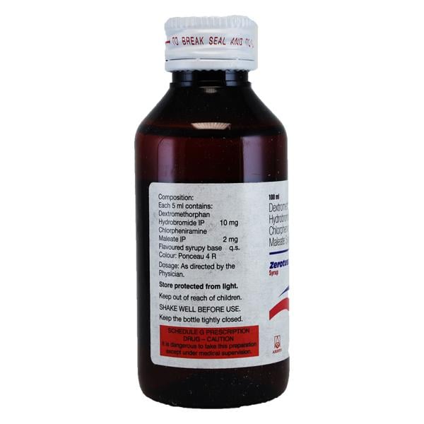 Zerotuss D Sugar Free Syrup 100ml