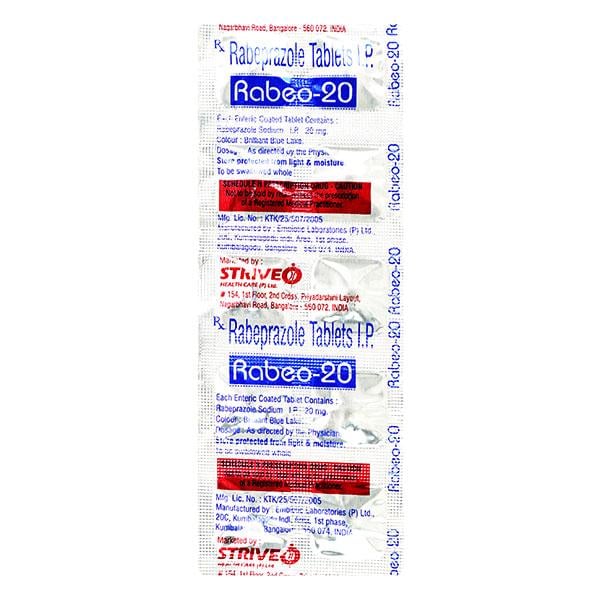 RABEO 20mg Tablet 10's
