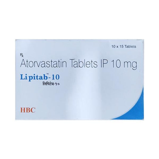 LIPITAB 10 Tablet 15's