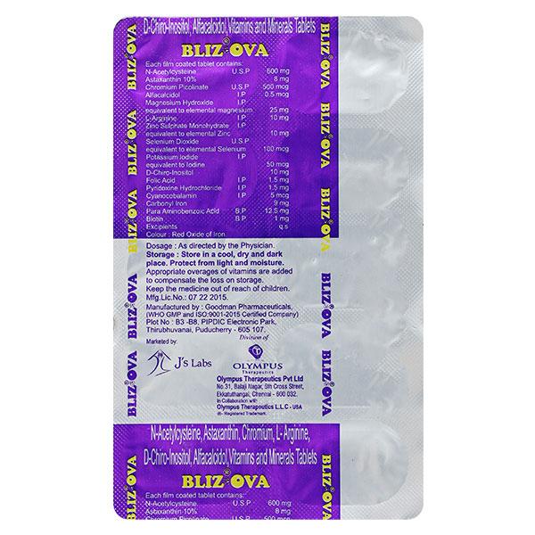 BLIZ OVA Tablet 10's