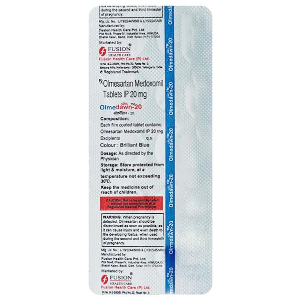 OLMEDAWN 20 Tablet 10's
