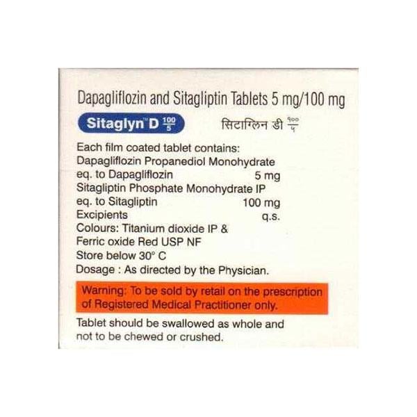 SITAGLYN D 100/5 Tablet 10's