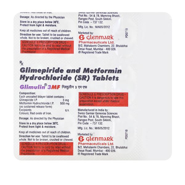 GLIMULIN 3MF Tablet 15's