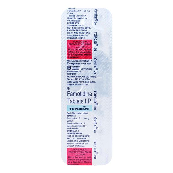 Topcid 20mg Tablet 14'S