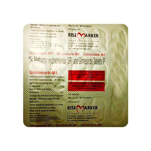 GLIMIMARK M 1mg Tablet 15's