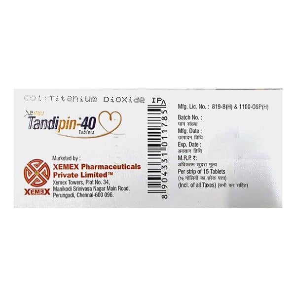 TANDIPIN 40 Tablet 15's