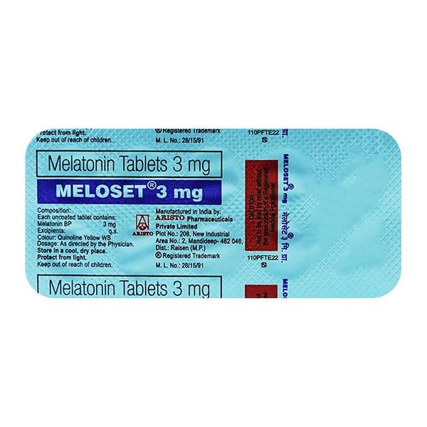 Meloset 3mg Tablet 10'S